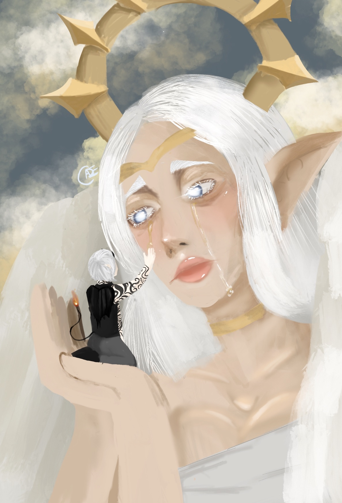 Lineless example illustration